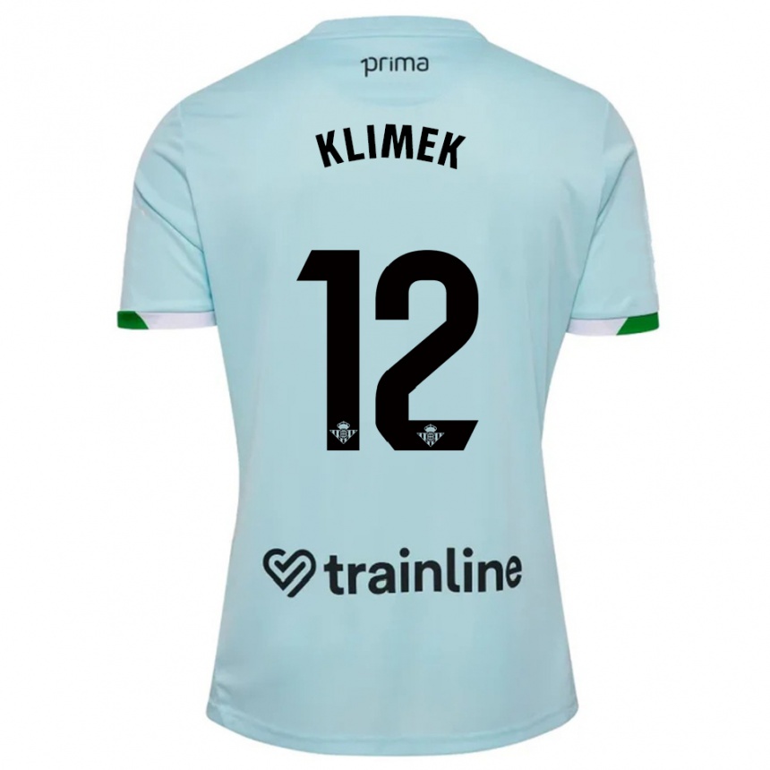 ילדים כדורגל Bruno Klimek #12 תכלת ירוק הרחק ג'רזי 2025/26