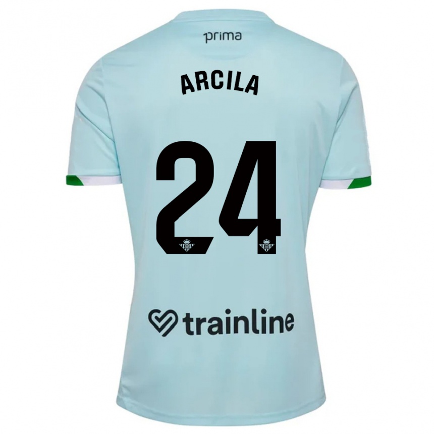 ילדים כדורגל Jhon Arcila #24 תכלת ירוק הרחק ג'רזי 2025/26