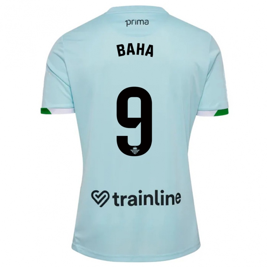 ילדים כדורגל Ziyad Baha #9 תכלת ירוק הרחק ג'רזי 2025/26