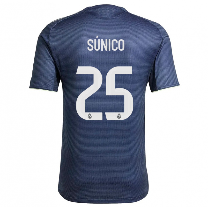 ילדים כדורגל גיירמו סוניקו אלונסו #25 כחול נייבי כסוף הרחק ג'רזי 2025/26