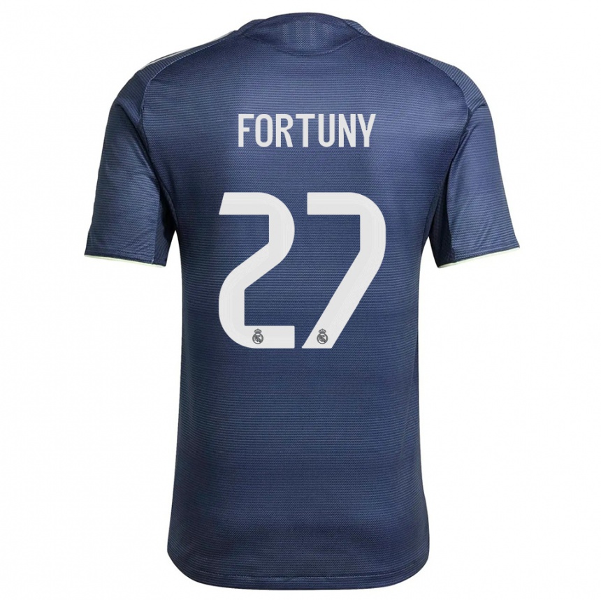 ילדים כדורגל פול פורטוני #27 כחול נייבי כסוף הרחק ג'רזי 2025/26