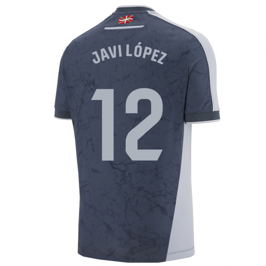 ילדים כדורגל Javi López #12 כחול כהה לבן הרחק ג'רזי 2025/26