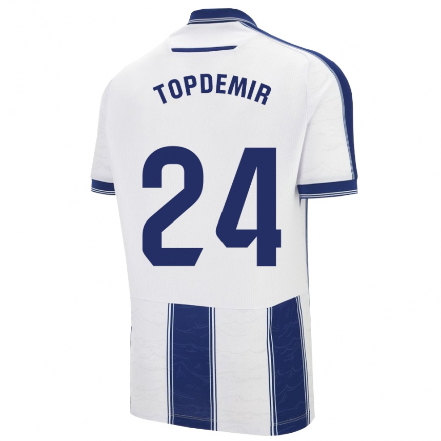 ילדים כדורגל Karan Topdemir #24 כחול נייבי לבן הרחק ג'רזי 2025/26