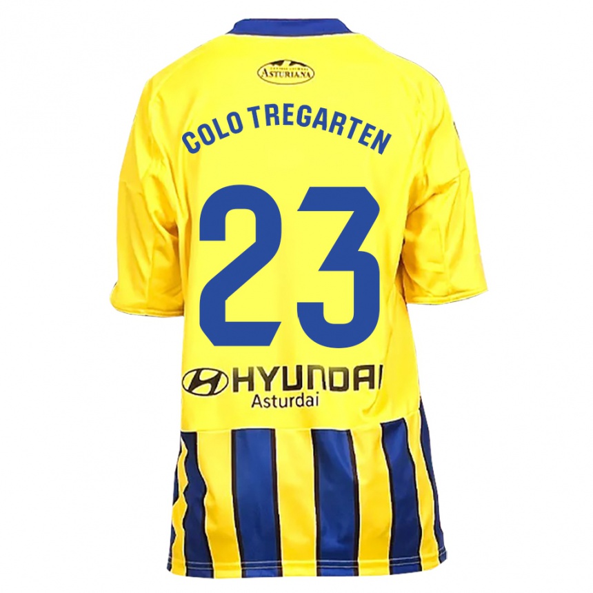ילדים כדורגל Colo Tregarten #23 צהוב כחול הרחק ג'רזי 2025/26