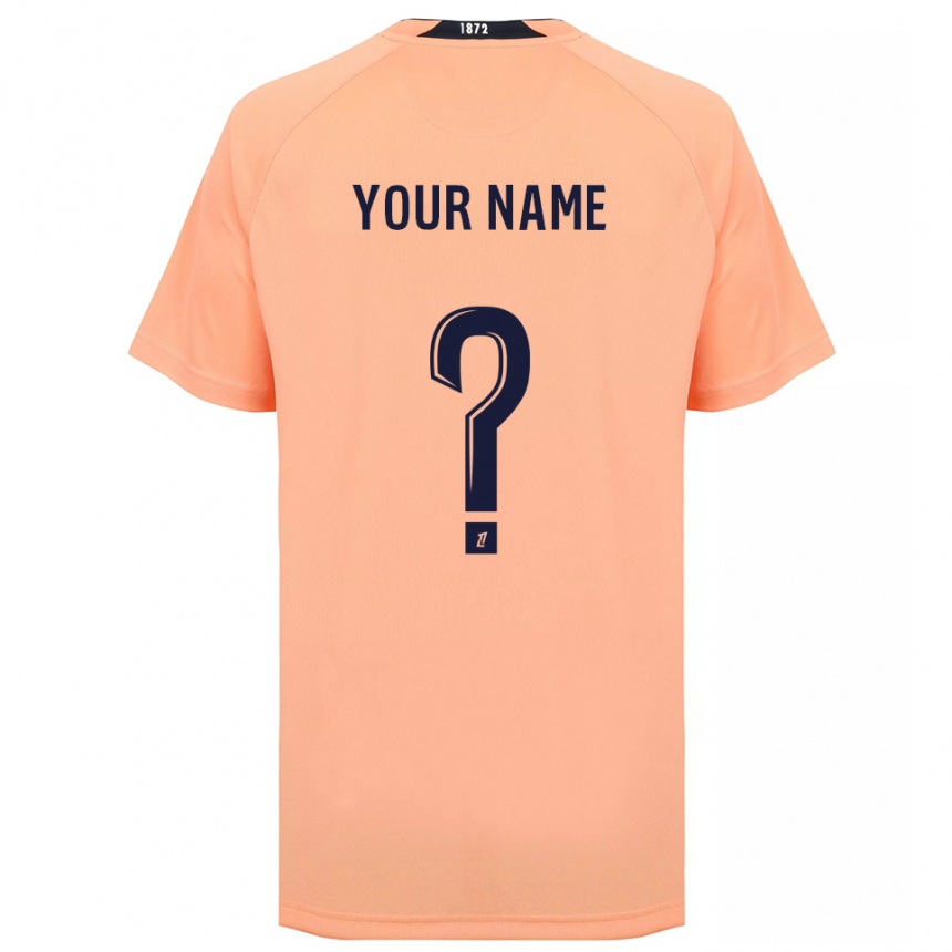 ילדים כדורגל השם שלך #0 כתום כחול הרחק ג'רזי 2025/26