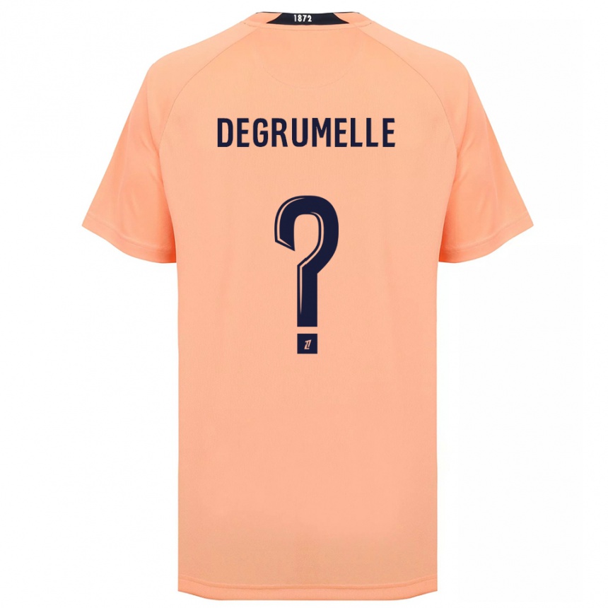 ילדים כדורגל מתאו דגרומל #0 כתום כחול הרחק ג'רזי 2025/26