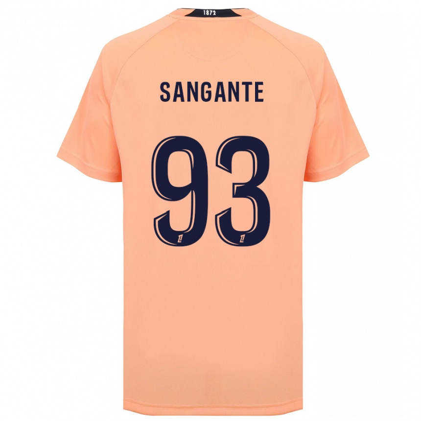 ילדים כדורגל Arouna Sangante #93 כתום כחול הרחק ג'רזי 2025/26