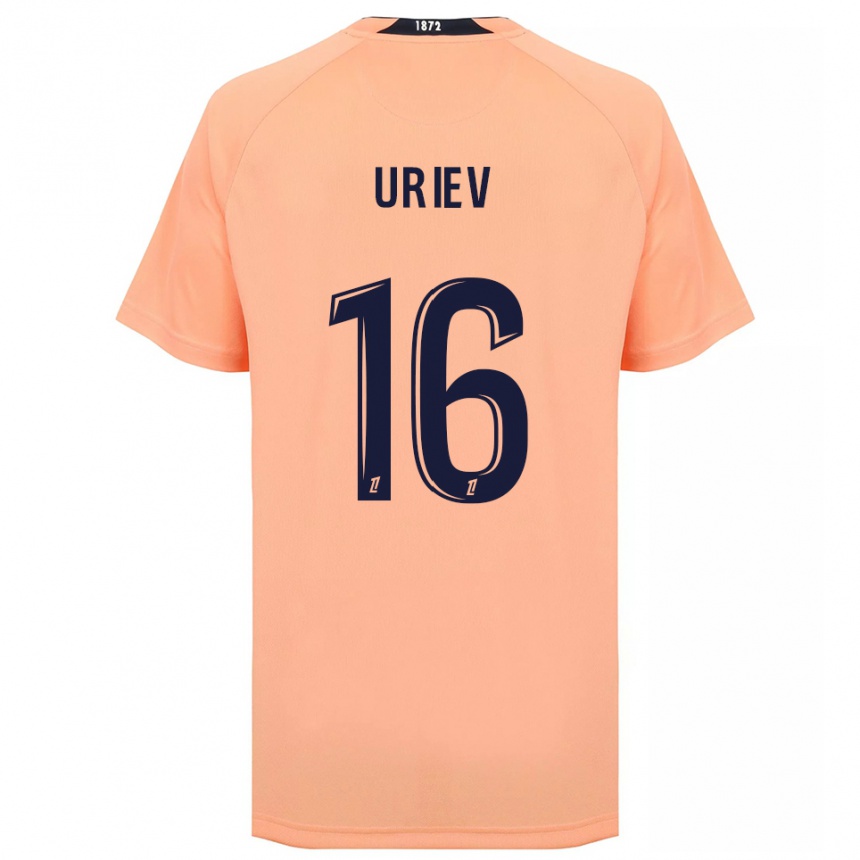 ילדים כדורגל Alan Uriev #16 כתום כחול הרחק ג'רזי 2025/26