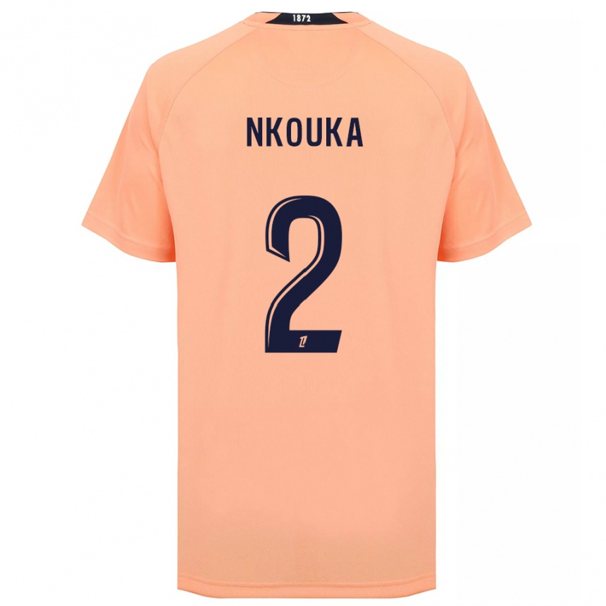 ילדים כדורגל Ethan Nkouka #2 כתום כחול הרחק ג'רזי 2025/26