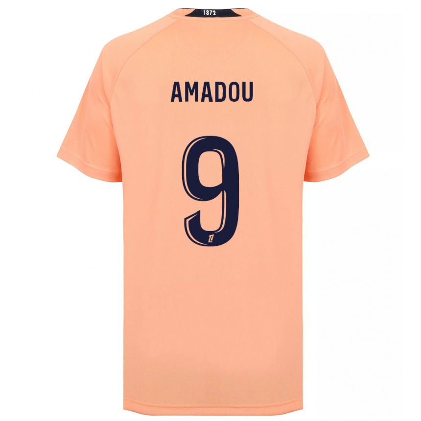 ילדים כדורגל Mansour Amadou #9 כתום כחול הרחק ג'רזי 2025/26