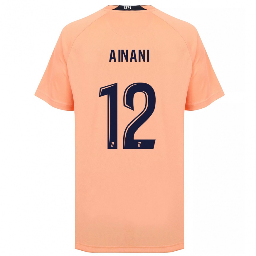 ילדים כדורגל Sufyan Ainani #12 כתום כחול הרחק ג'רזי 2025/26