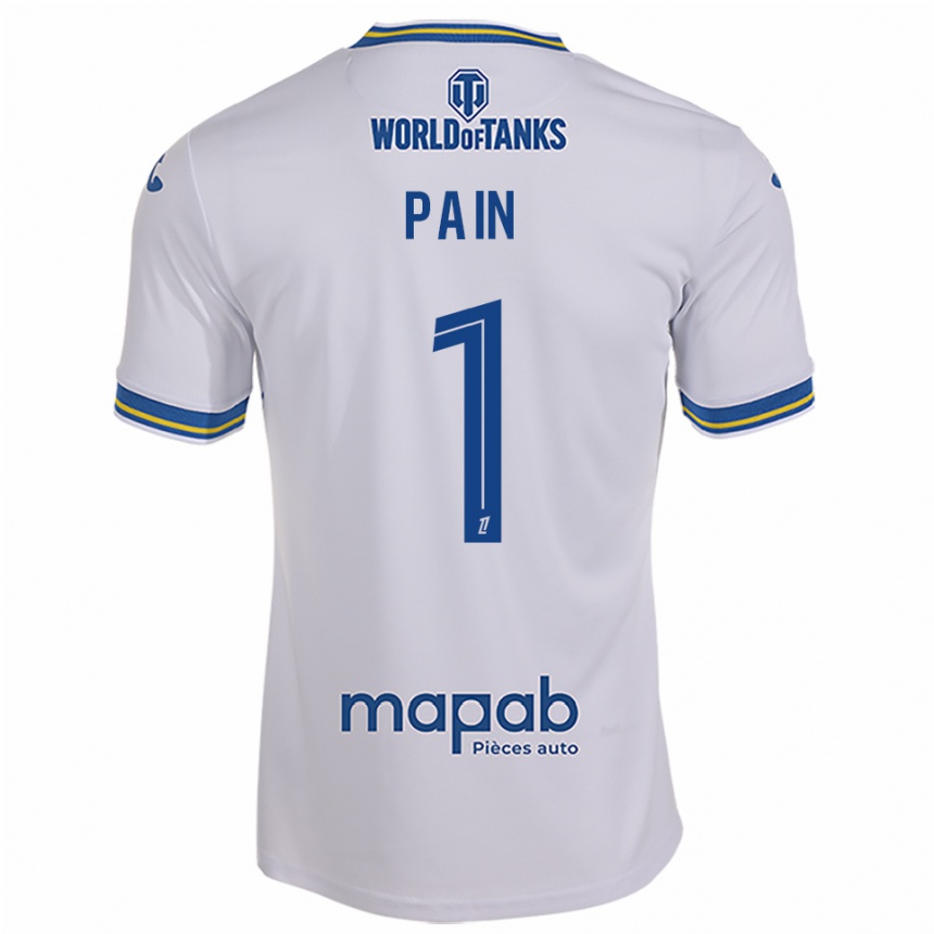 ילדים כדורגל Ilan Pain #1 לבן תכלת הרחק ג'רזי 2025/26