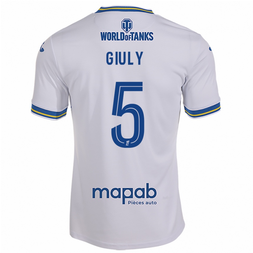 ילדים כדורגל Jade Giuly #5 לבן תכלת הרחק ג'רזי 2025/26