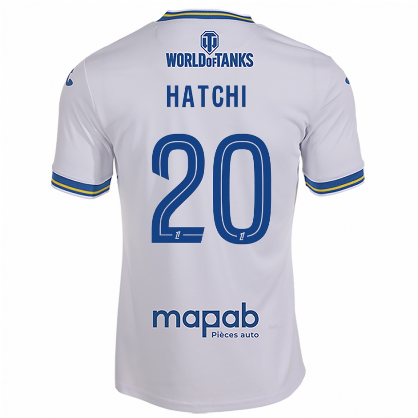 ילדים כדורגל Jérémy Hatchi #20 לבן תכלת הרחק ג'רזי 2025/26
