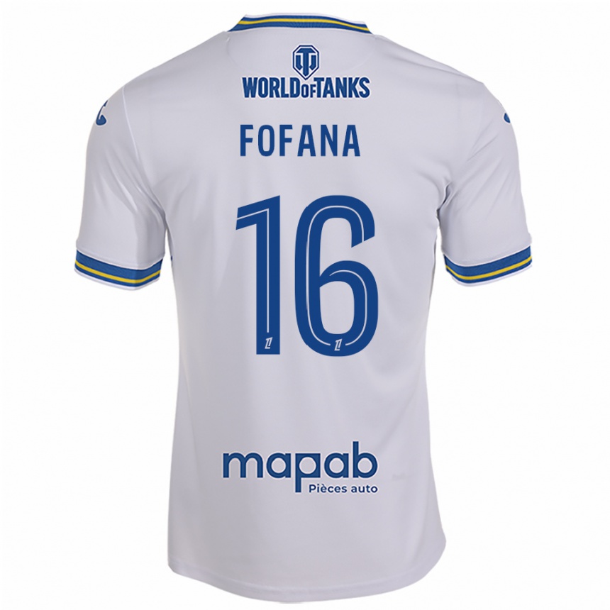 ילדים כדורגל Bahliseny Fofana #16 לבן תכלת הרחק ג'רזי 2025/26