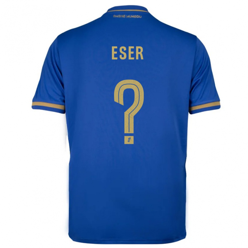 ילדים כדורגל Allan Eser #0 כחול זהב הרחק ג'רזי 2025/26