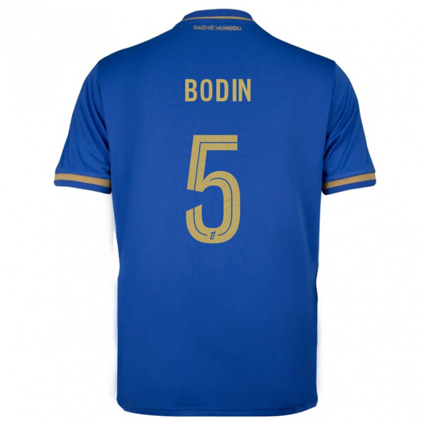 ילדים כדורגל Hugo Bodin #5 כחול זהב הרחק ג'רזי 2025/26