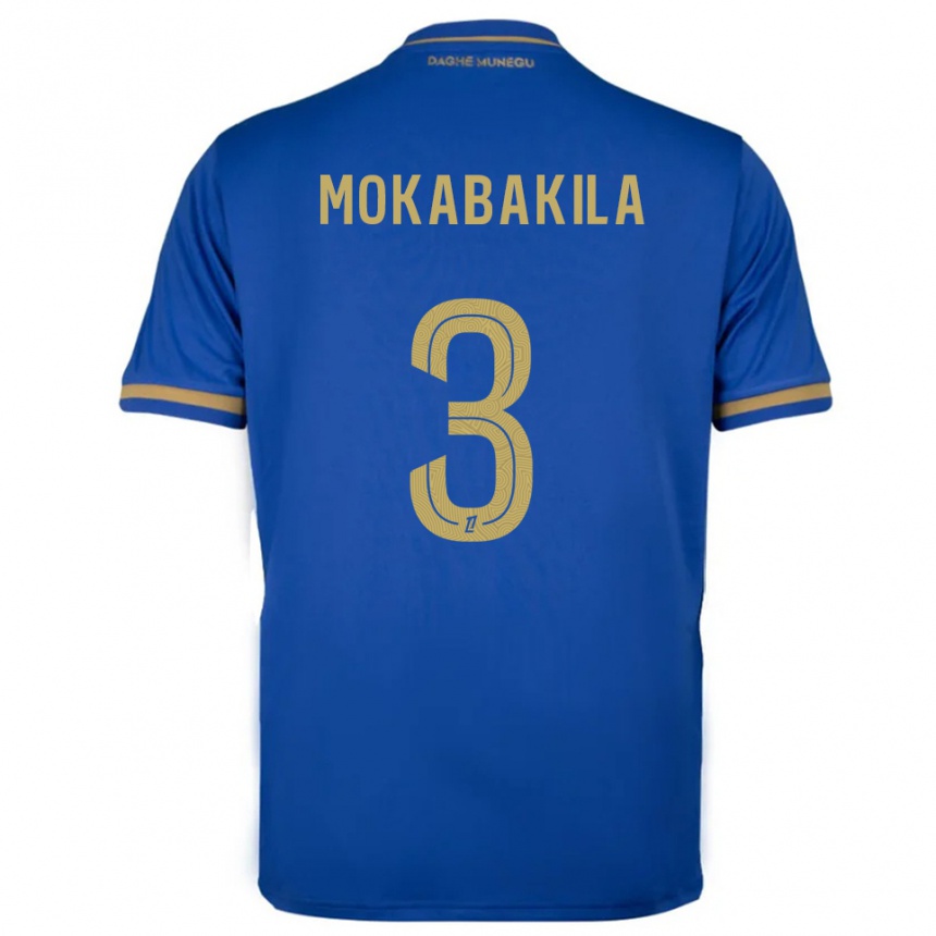 ילדים כדורגל Nick Mokabakila #3 כחול זהב הרחק ג'רזי 2025/26
