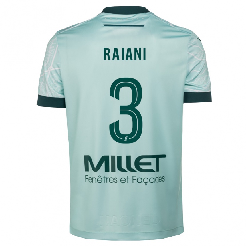 ילדים כדורגל טום ראיאני #3 ירוק לבן הרחק ג'רזי 2025/26