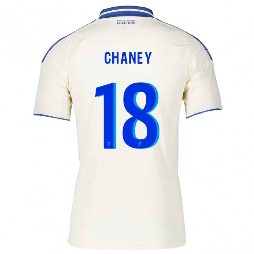 ילדים כדורגל Amanda Chaney #18 שמפניה כחול הרחק ג'רזי 2025/26
