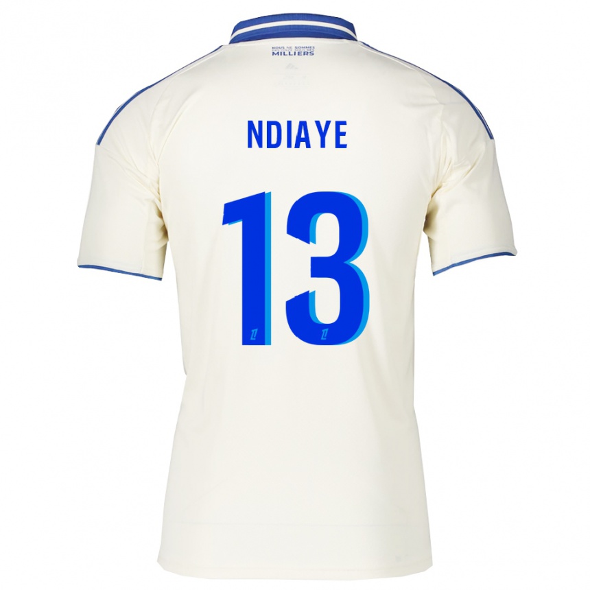ילדים כדורגל Serigne Ndiaye #13 שמפניה כחול הרחק ג'רזי 2025/26