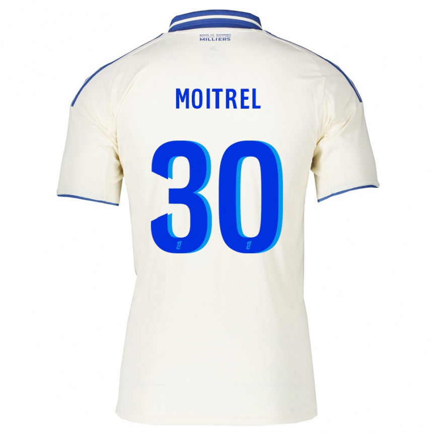 ילדים כדורגל Pauline Moitrel #30 שמפניה כחול הרחק ג'רזי 2025/26
