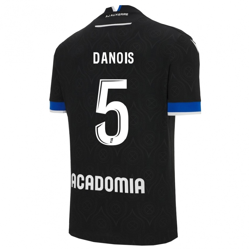 ילדים כדורגל קווין דנואה #5 שחור לבן הרחק ג'רזי 2025/26