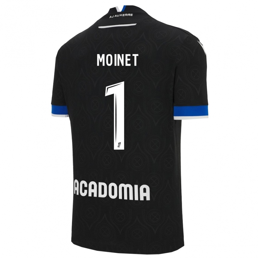 ילדים כדורגל Victor Moinet #1 שחור לבן הרחק ג'רזי 2025/26