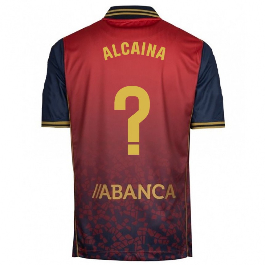 ילדים כדורגל Raúl Alcaina #0 אדום נייבי הרחק ג'רזי 2025/26