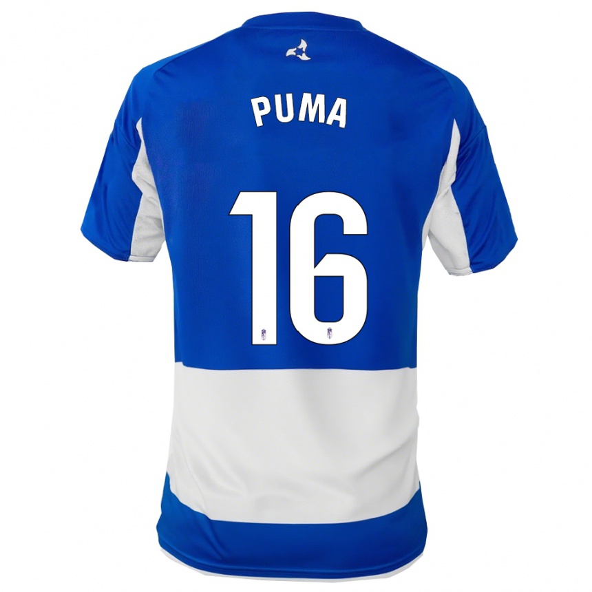 ילדים כדורגל Puma #16 כחול לבן הרחק ג'רזי 2025/26