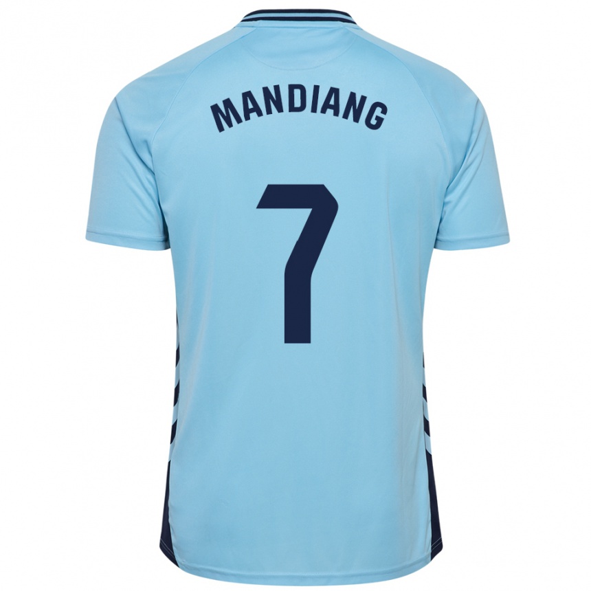ילדים כדורגל Saliou Mandiang #7 תכלת הרחק ג'רזי 2025/26