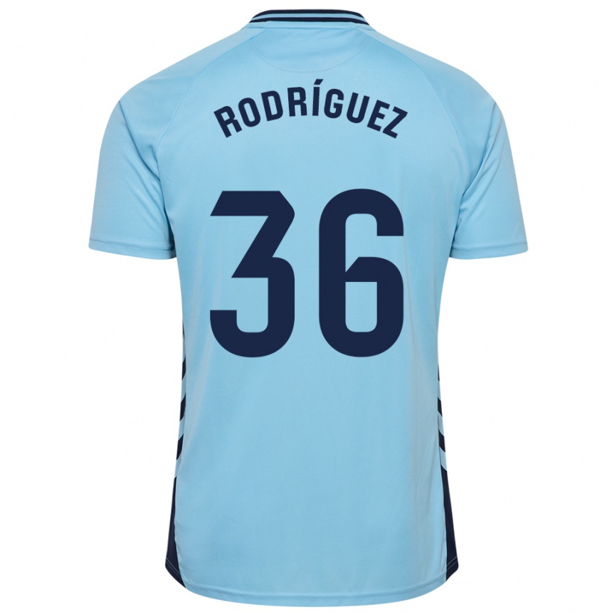 ילדים כדורגל Arturo Rodríguez #36 תכלת הרחק ג'רזי 2025/26