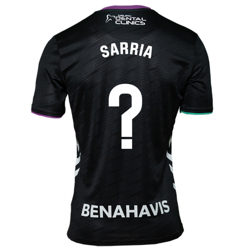 ילדים כדורגל Cristian Sarria #0 שחור סגול ירוק הרחק ג'רזי 2025/26