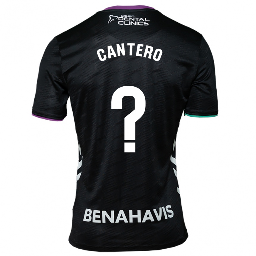 ילדים כדורגל José Cantero #0 שחור סגול ירוק הרחק ג'רזי 2025/26
