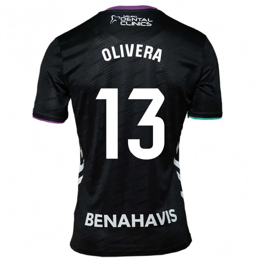 ילדים כדורגל Fernando Olivera #13 שחור סגול ירוק הרחק ג'רזי 2025/26