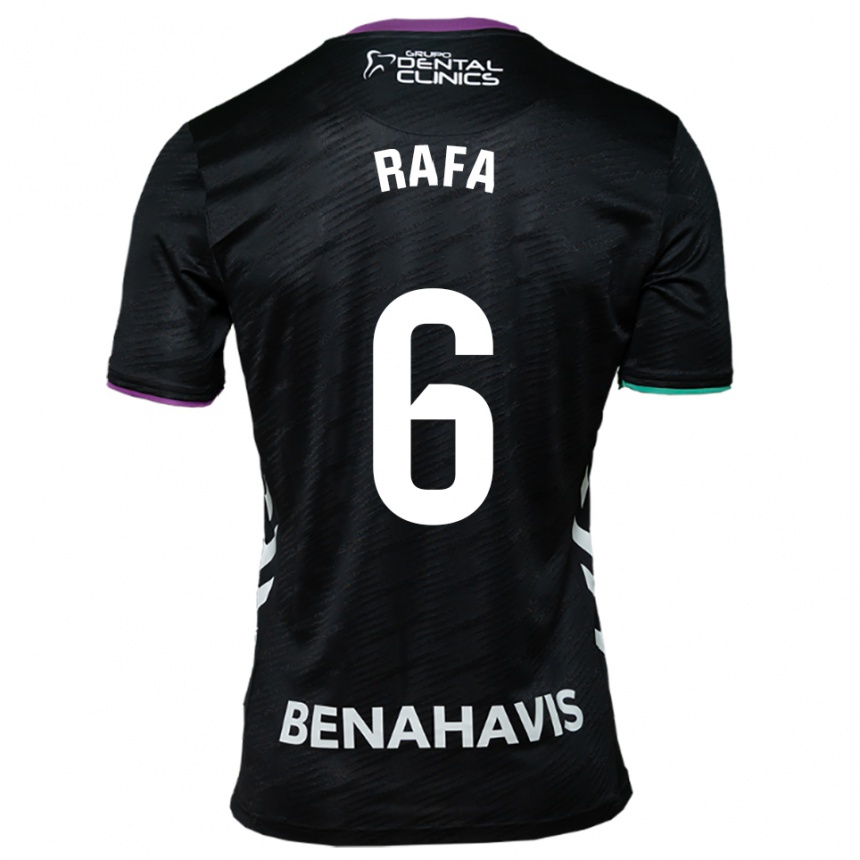 ילדים כדורגל רפא רודריגז #6 שחור סגול ירוק הרחק ג'רזי 2025/26