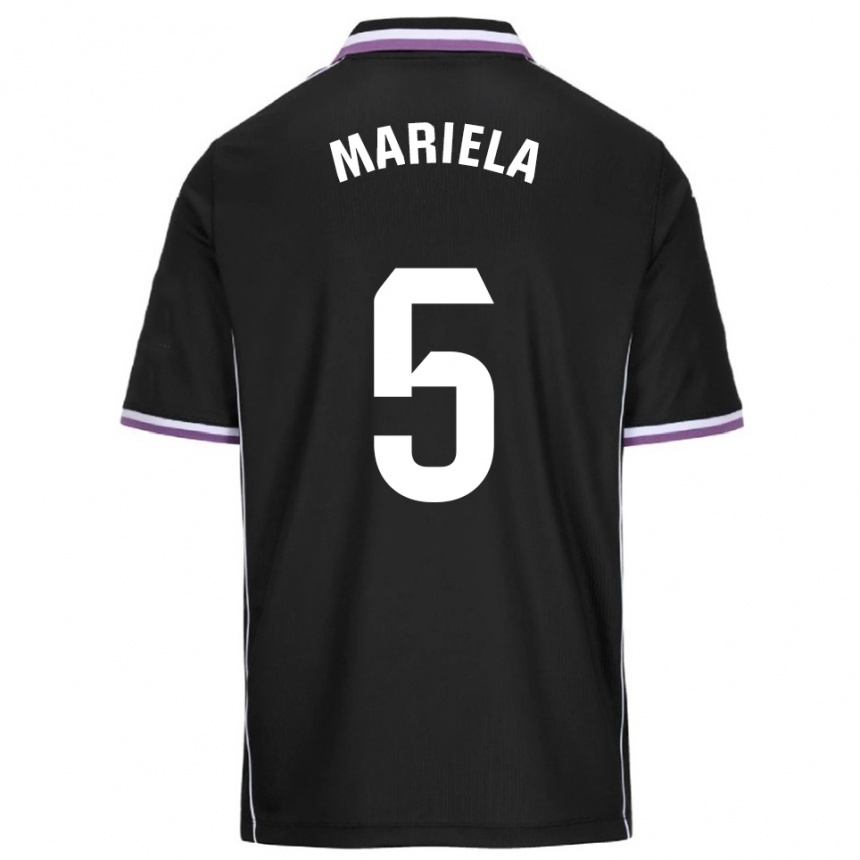 ילדים כדורגל Mariela Conde Gomez #5 סגול שחור הרחק ג'רזי 2025/26