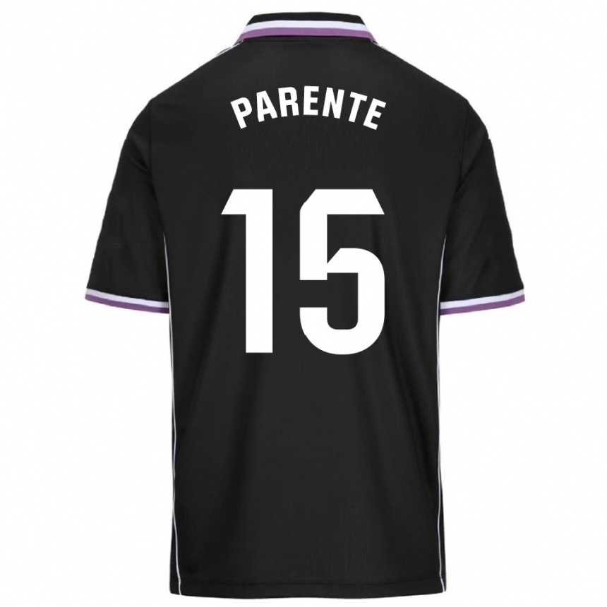 ילדים כדורגל יאגו פרנטה #15 סגול שחור הרחק ג'רזי 2025/26