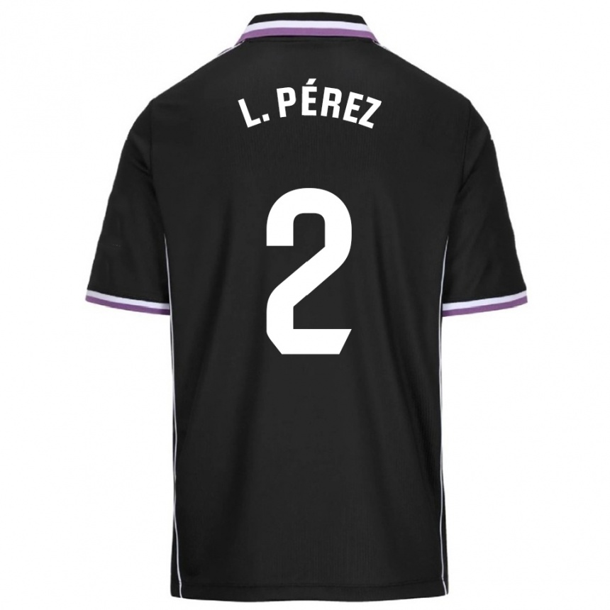 ילדים כדורגל לואיס פרז #2 סגול שחור הרחק ג'רזי 2025/26