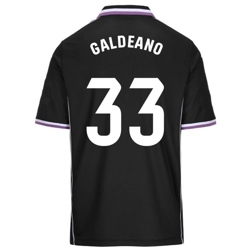ילדים כדורגל Alejandro Galdeano #33 סגול שחור הרחק ג'רזי 2025/26