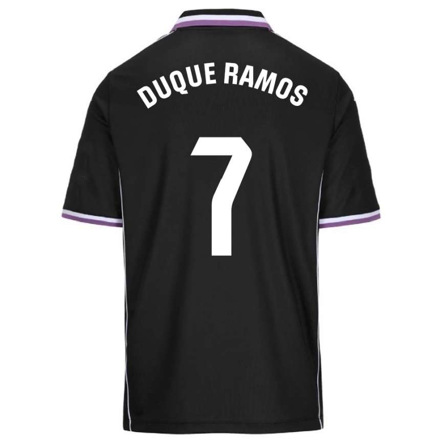 ילדים כדורגל Carmen Duque Ramos #7 סגול שחור הרחק ג'רזי 2025/26