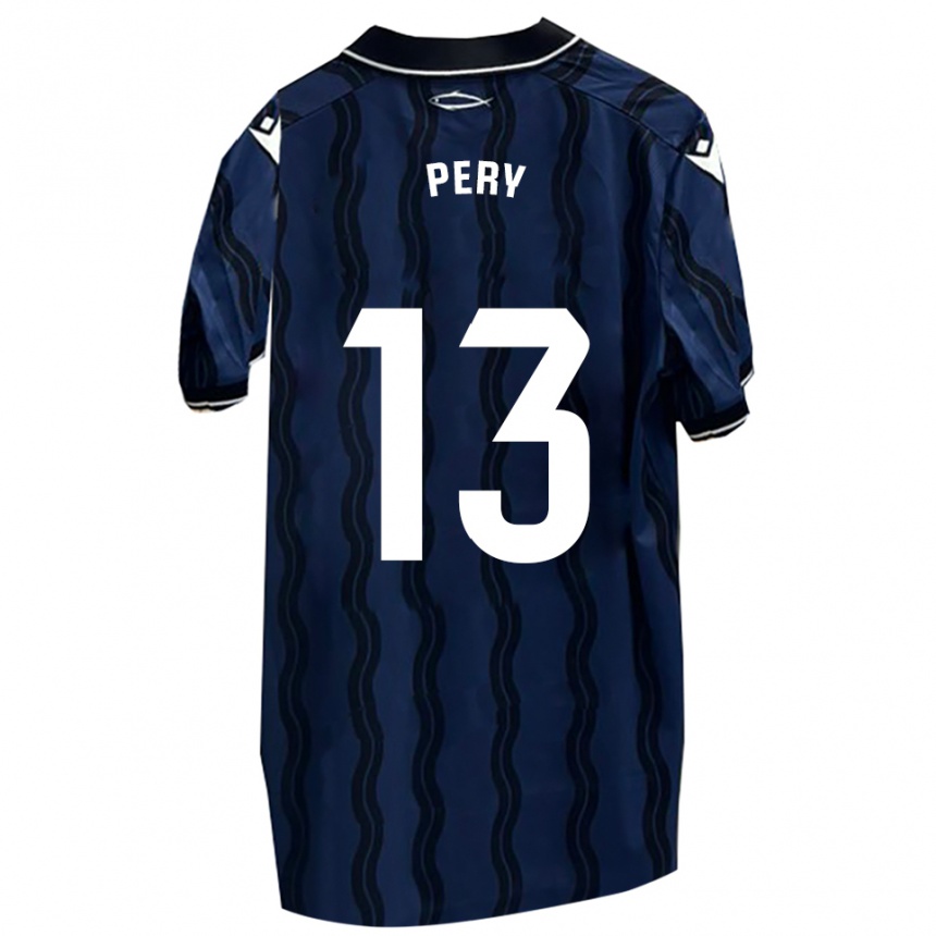 ילדים כדורגל Pery #13 כחול כהה שחור הרחק ג'רזי 2025/26