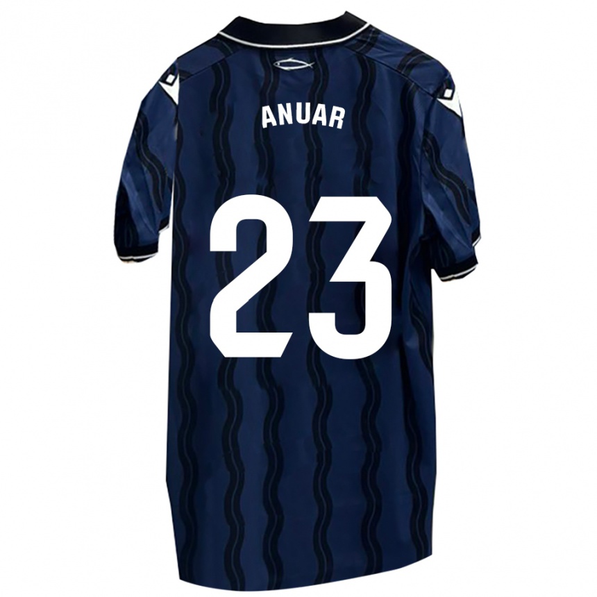 ילדים כדורגל אנואר #23 כחול כהה שחור הרחק ג'רזי 2025/26