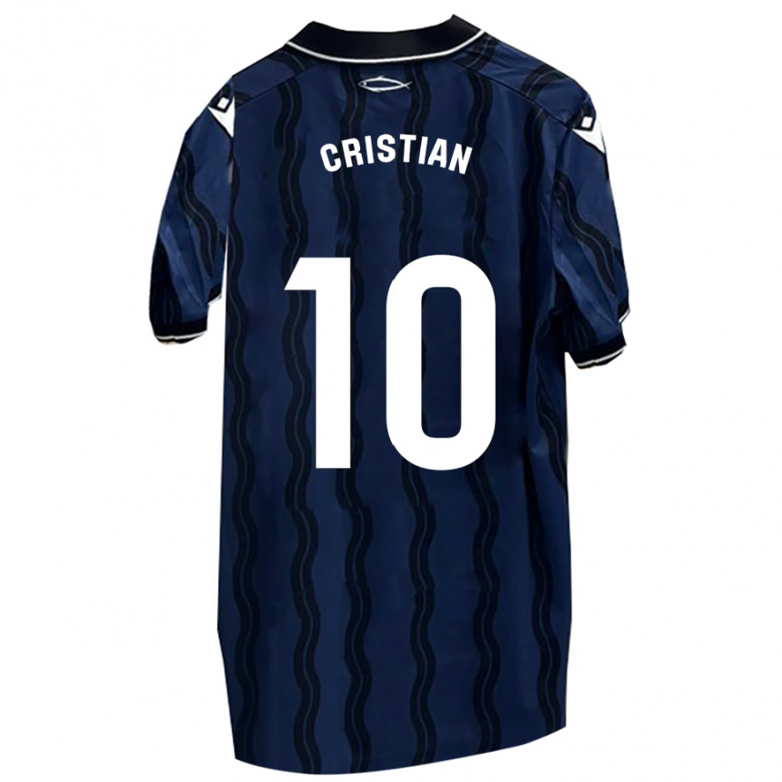 ילדים כדורגל כריסטיאן רודריגז #10 כחול כהה שחור הרחק ג'רזי 2025/26