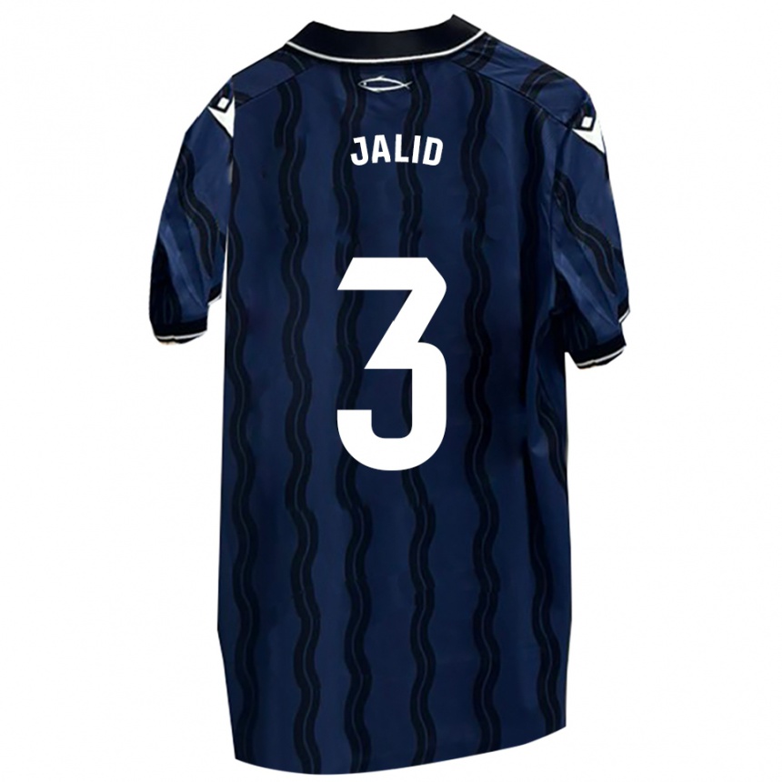 ילדים כדורגל Jalid #3 כחול כהה שחור הרחק ג'רזי 2025/26