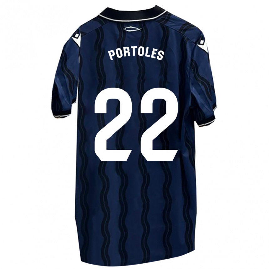 ילדים כדורגל ארמנגול פורטולס איריגוין #22 כחול כהה שחור הרחק ג'רזי 2025/26