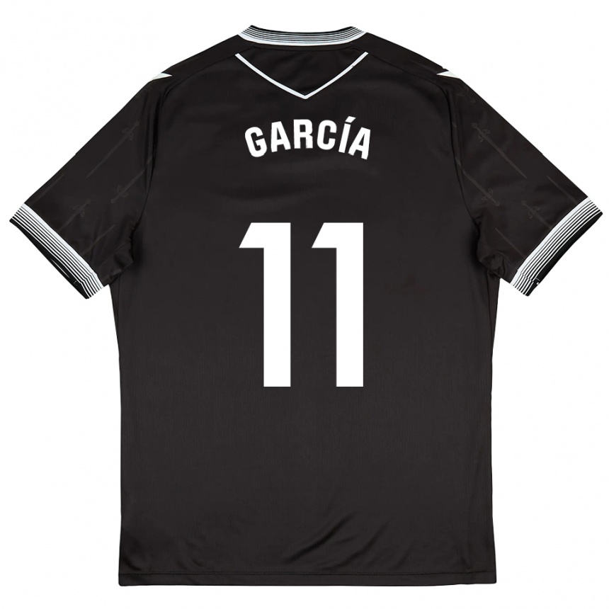 ילדים כדורגל Fermín García #11 שחור לבן הרחק ג'רזי 2025/26