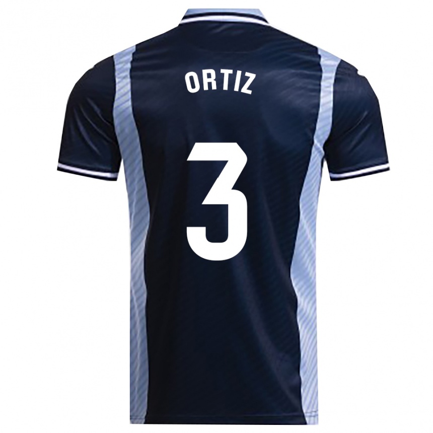 ילדים כדורגל Josema Ortiz #3 כחול נייבי תכלת הרחק ג'רזי 2025/26