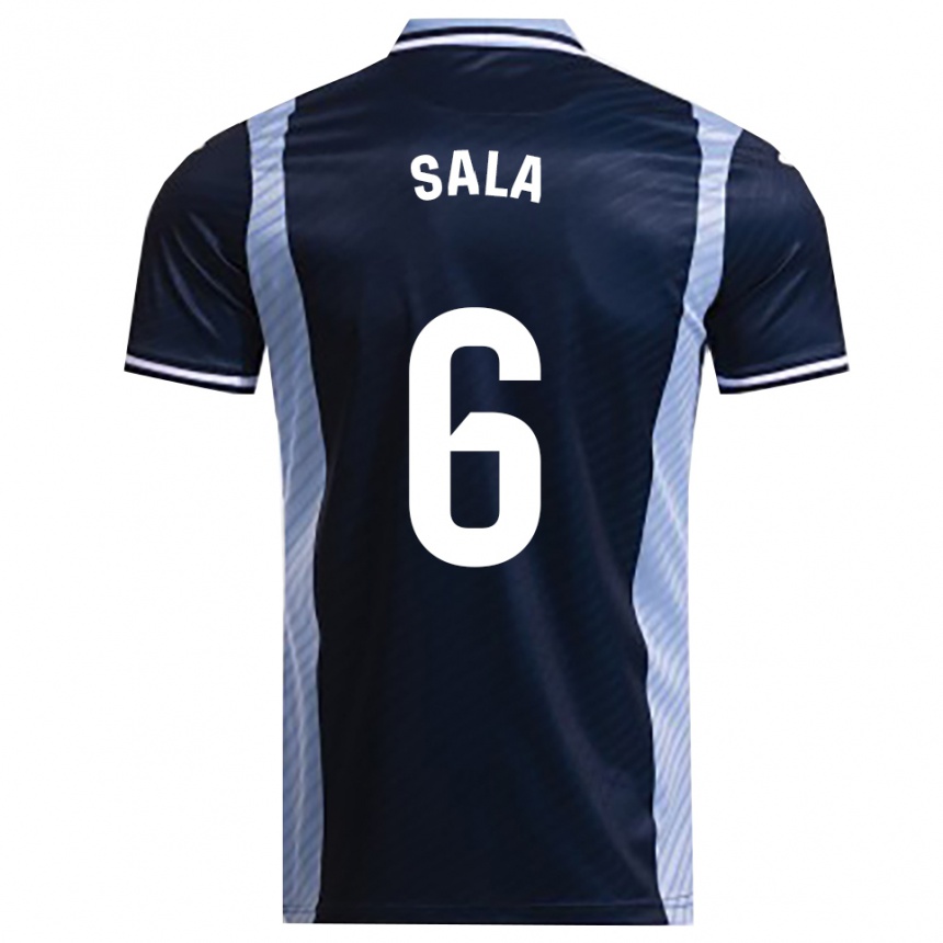 ילדים כדורגל אלכס סאלה #6 כחול נייבי תכלת הרחק ג'רזי 2025/26
