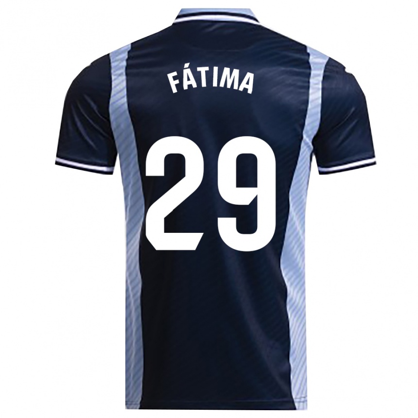 ילדים כדורגל Fátima Muñoz Marín #29 כחול נייבי תכלת הרחק ג'רזי 2025/26